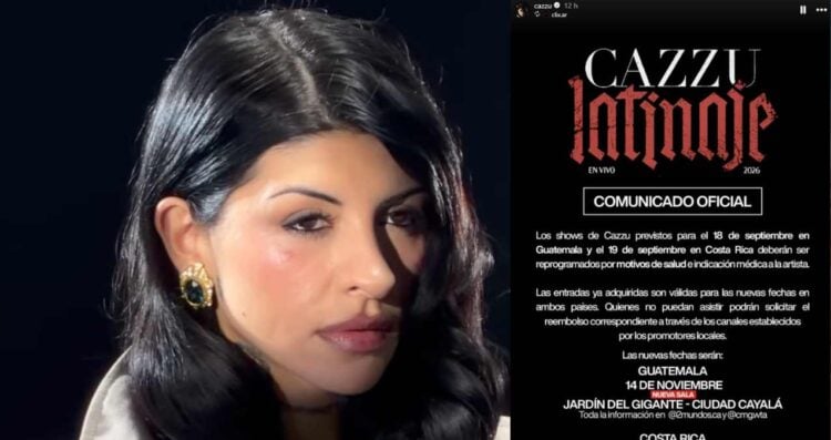 Cazzu Guatemala y Costa Rica