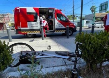 Ciclista atropellado en Monterrey