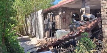 Colapsan vivienda en Nuevo Laredo