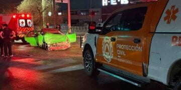 Colisión en avenida Lincoln de Monterrey