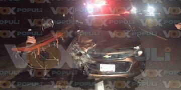 Conductor choca contra familia y provoca volcadura en Villa de Casas, Tamaulipas