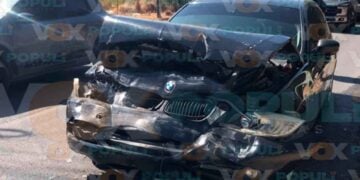 Conductora choque lesionada en Victoria