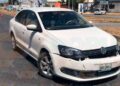Conductora choque múltiple en Victoria