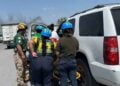 Conductora lesionada choque Matamoros
