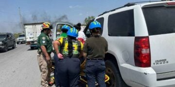 Conductora lesionada choque Matamoros