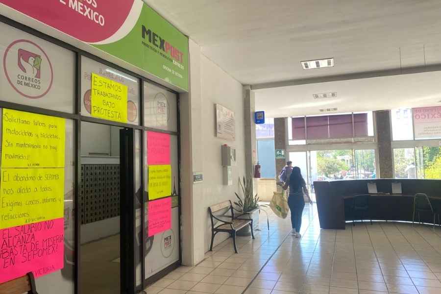  Correos de México protesta Victoria