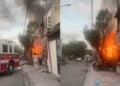 Incendio en colonia La Alianza en Monterrey