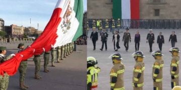Izamiento de bandera sismos