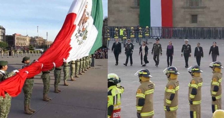 Izamiento de bandera sismos