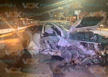 Joven destroza automóvil reciente en Altamira