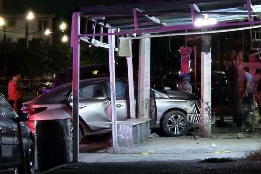 Joven madre accidente en Monterrey