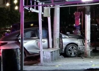 Joven madre accidente en Monterrey