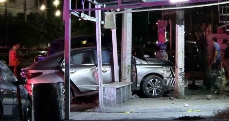 Joven madre accidente en Monterrey