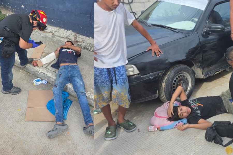 Jovencitos heridos motocicleta en Tampico (1)