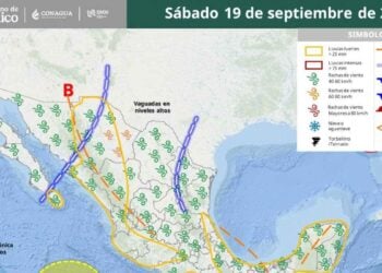 Lloverá hoy en Tamaulipas