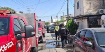 Madre e hijo incendio Nuevo Laredo