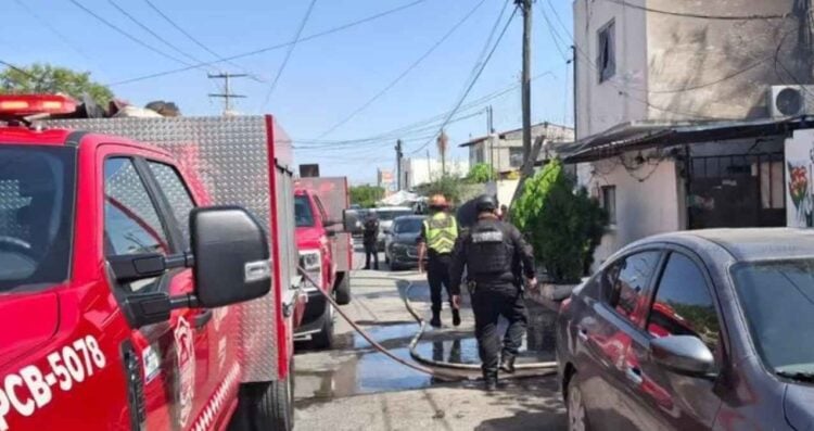 Madre e hijo incendio Nuevo Laredo