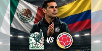 México vs. Colombia Rafael Márquez