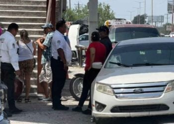 Motociclista estudiante en Matamoros