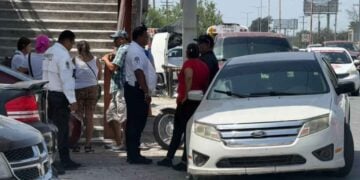 Motociclista estudiante en Matamoros