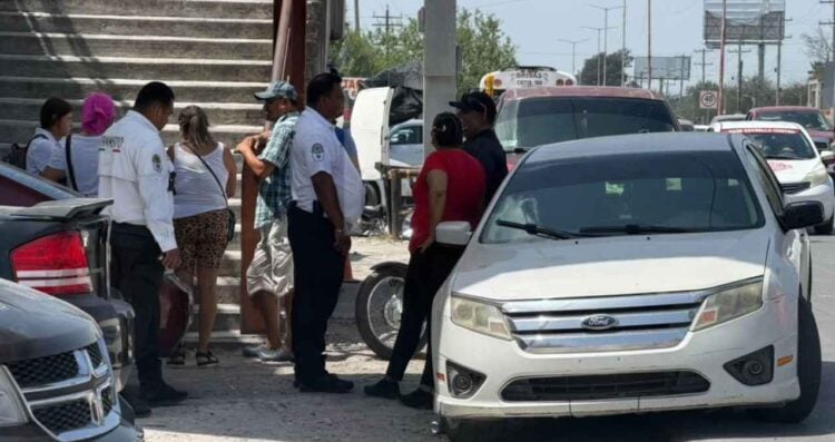 Motociclista estudiante en Matamoros