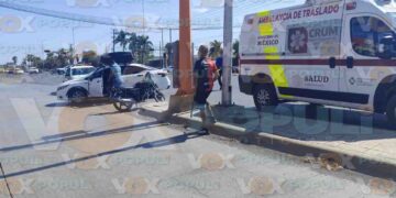 Motociclista herido en Victoria