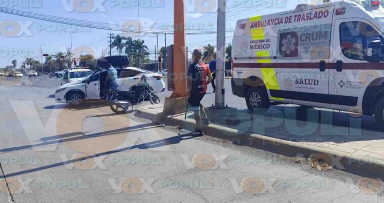 Motociclista herido en Victoria