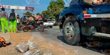 Motociclistas embestidos en Tampico