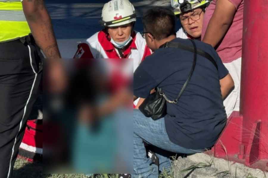 Mujer atropellada motociclista Apodaca