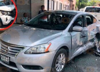 Mujer lesionada choque Victoria