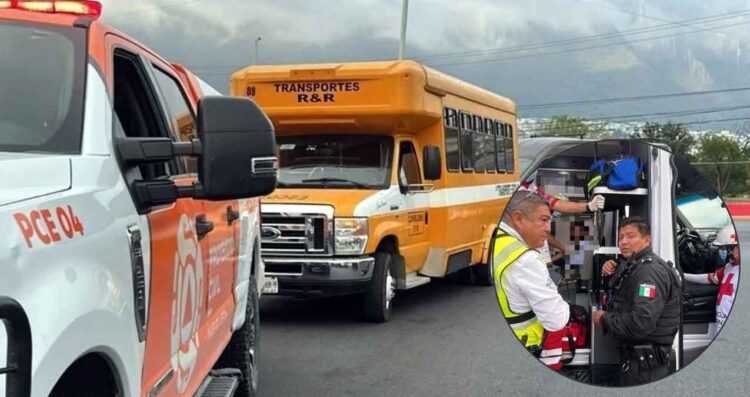 Niña transporte escolar en Monterrey