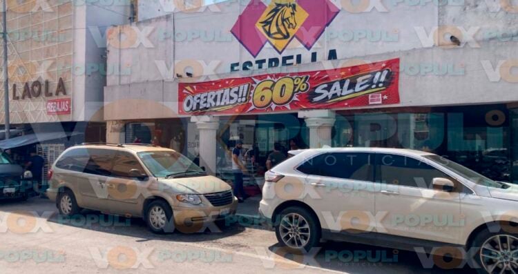 Roban mercancía zapatería Victoria