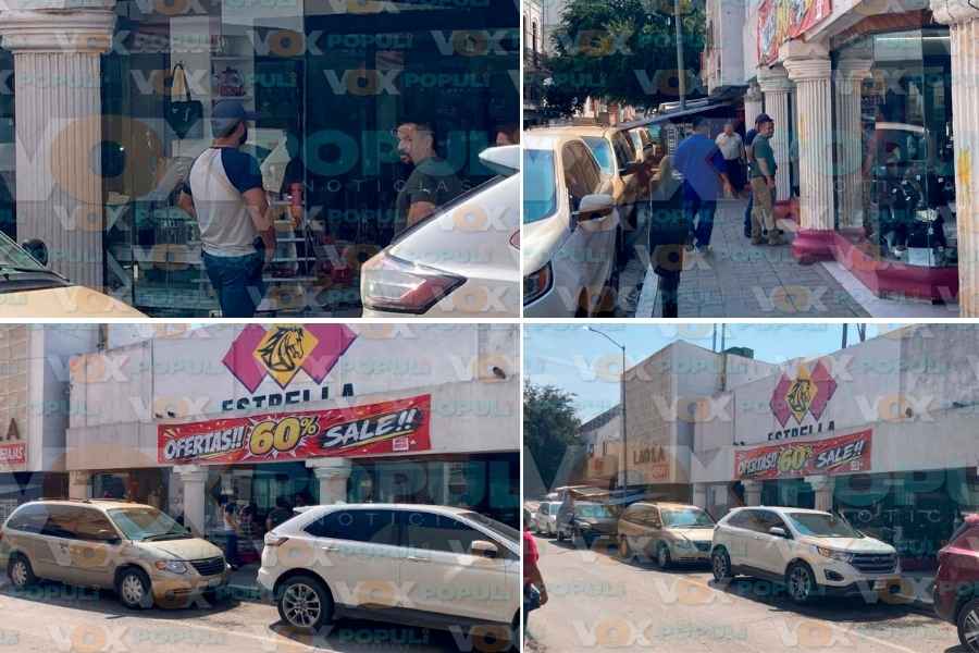 Roban  mercancía zapatería  Victoria