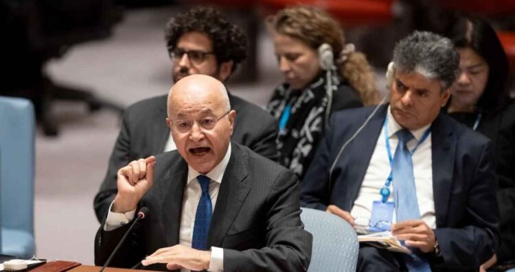 Senado Republica Barham Salih