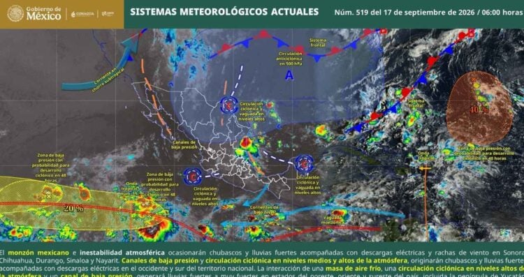 Tormentas más intensas hoy jueves