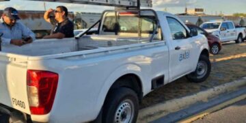 Trabajador choque en Nuevo Laredo