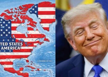 Trump mapa bandera Eu