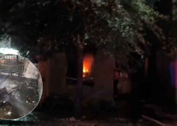 Vivienda incendio en Juárez