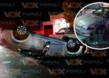 Vuelca en Ciudad Victoria