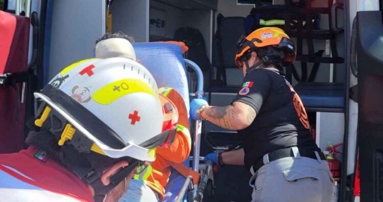 accidente trabajador Escobedo bloques