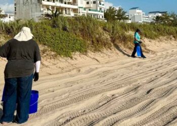 basura en playas de Tamaulipas