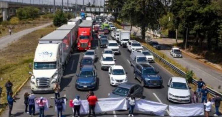 bloqueos carreteros este 9 de septiembre