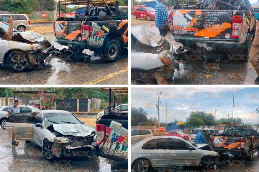 choque alcance lesionada en Victoria