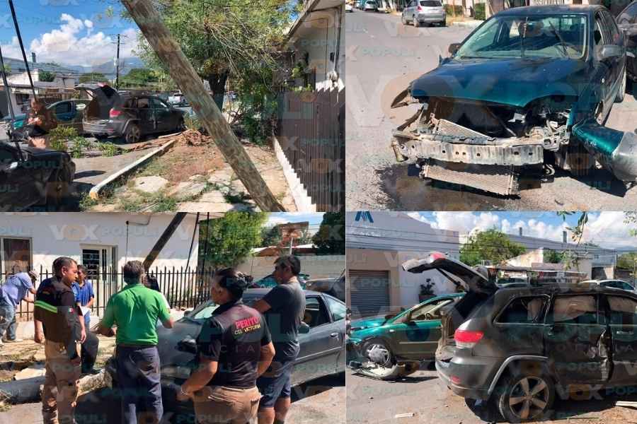 choque dos vehiculos Victoria