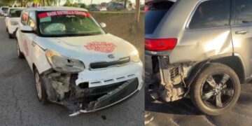 choque en cruce de Matamoros