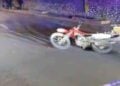 choque frontal motociclistas Santiago
