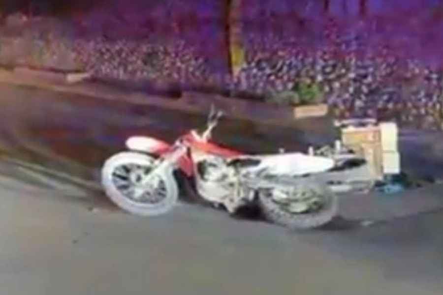 choque frontal motociclistas Santiago