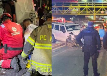 choque frontal y volcadura en Monterrey