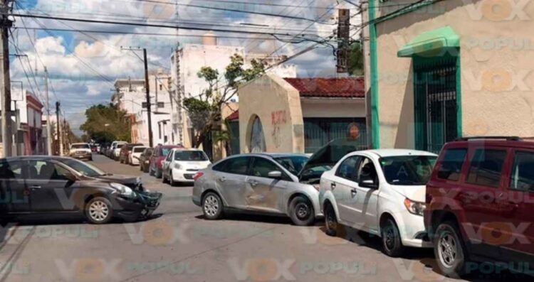 choque multiple centro Victoria