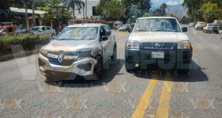 choque por cambio de carril en Ciudad Victoria